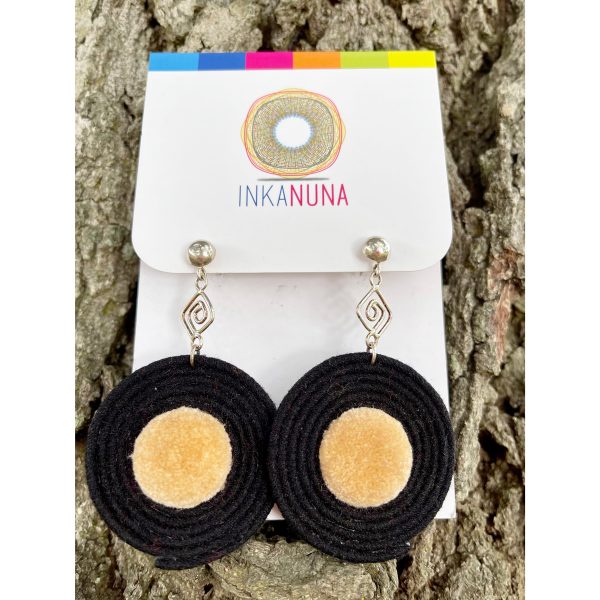 Earrings Life Spirals - Black Life Spirals