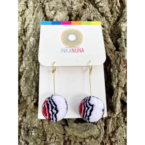 Earrings Pompom - Black (Ready To Ship)